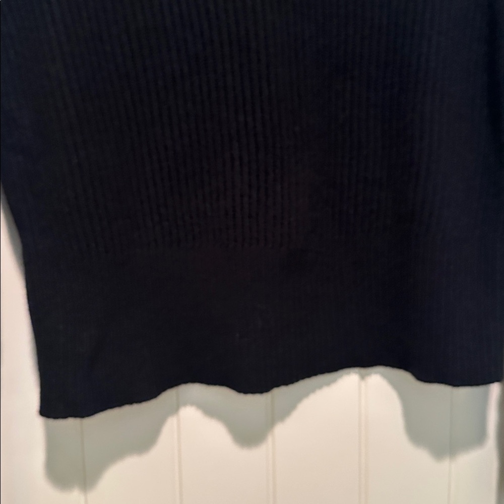Club Monaco Cardigan black button down ribbed - Picture 5 of 7